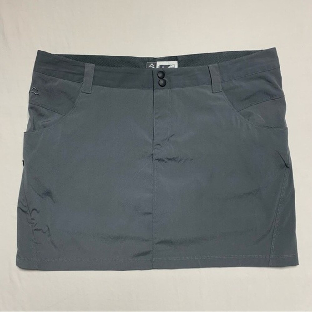 ALPINE DESIGN Activewear Tennis Skirt Skort Women’s 16 Gray Pockets Outdoor Hike